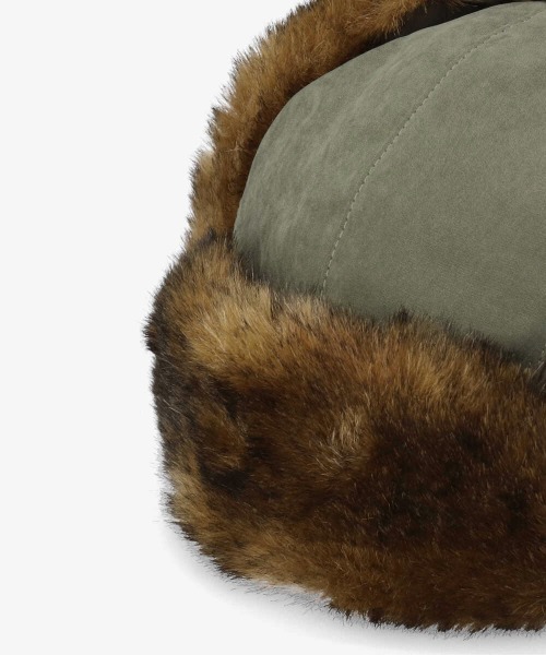 ORNERTE（オルネート）の「【ORNERTE】[WEB限定] サイズが選べるフライトキャップ（キャップ・レディース・ブラック/グレー/ダークグリーン/ブラウン/ベージュ・M/57.5cm/61cm/L）」の22枚目の写真