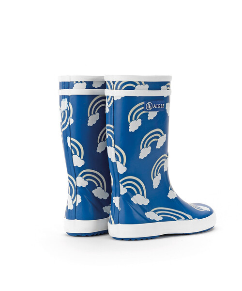 AIGLE（エーグル）の「ロリポップ プリント ラバーブーツ（レインシューズ・キッズ・ネイビー/ブルー・34/32/30/28/26）」の3枚目の写真