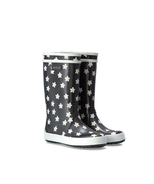 AIGLE（エーグル）の「ロリポップ プリント ラバーブーツ（レインシューズ・キッズ・ネイビー/ブルー・34/32/30/28/26）」の5枚目の写真