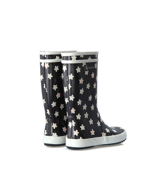 AIGLE（エーグル）の「ロリポップ プリント ラバーブーツ（レインシューズ・キッズ・ネイビー/ブルー・34/32/30/28/26）」の6枚目の写真