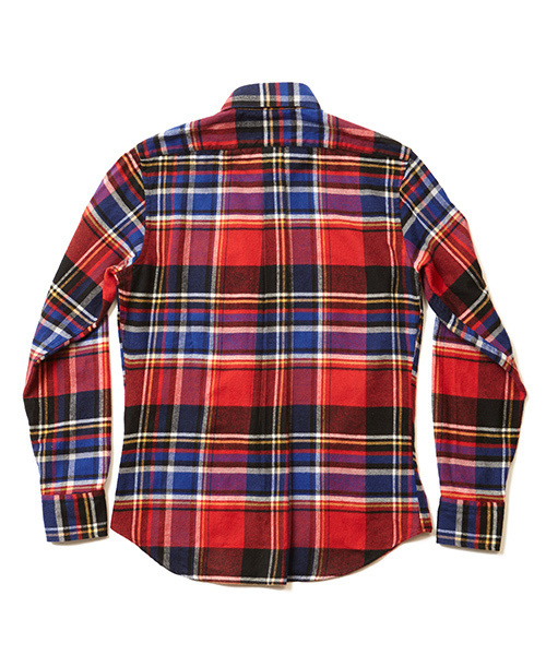 BEAMS(ビームス)の「◎PSYCHO BUNNY×BEAMS / 別注 ネル BIGチェック カッタウェイ シャツ(シャツ/ブラウス・メンズ・ブルー/レッド・X-LARGE/LARGE/MEDIUM/SMALL)」の8枚目の写真