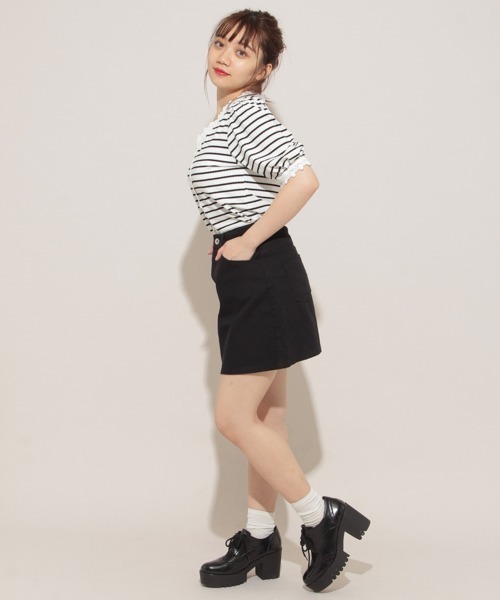 apres jour(アプレジュール)の「ベーシック台形スカート【ZOZOTOWN限定アイテム】(スカート・レディース・ブラック/オフホワイト・SMALL/MEDIUM/LARGE/X-LARGE)」の15枚目の写真