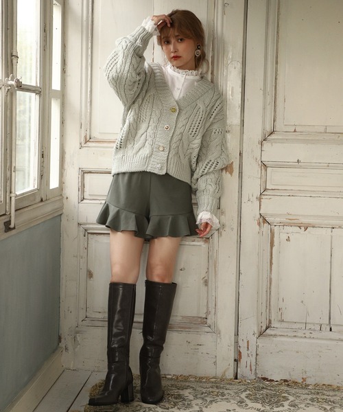 one after another NICE CLAUP（ワンアフターアナザーナイスクラップ）の「ミドルブーツ（ブーツ・レディース・ブラック/グレー/モカ・SMALL/MEDIUM/LARGE）」の9枚目の写真