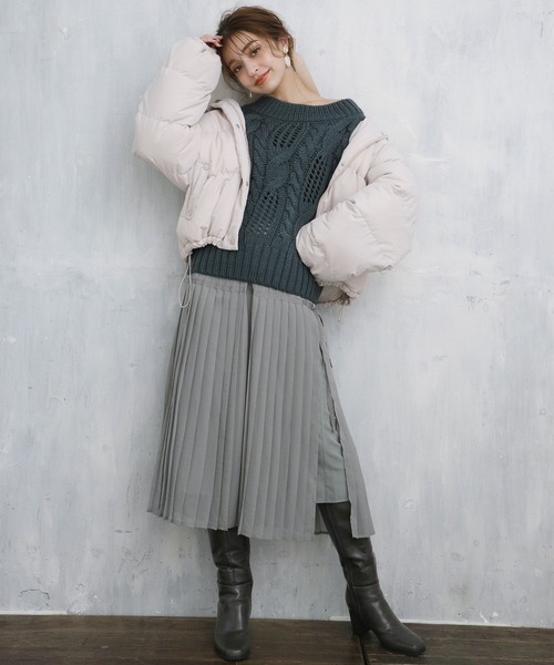 one after another NICE CLAUP（ワンアフターアナザーナイスクラップ）の「ミドルブーツ（ブーツ・レディース・ブラック/グレー/モカ・SMALL/MEDIUM/LARGE）」の11枚目の写真