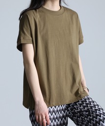 【26SS新色追加】〈Beautiful Cotton　綿100％〉UVカット/接触冷感　きれいめハイネックTシャツ