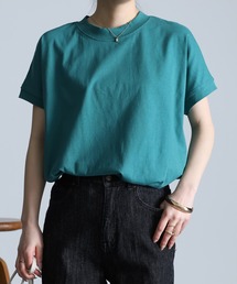 【26SS新色追加】〈Beautiful Cotton 綿100%〉UVカット/接触冷感 きれいめハイネックTシャツ