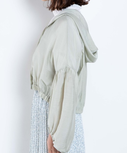 WEGO(ウィゴー)の「WEGO/シアーフードシャツ(シャツ/ブラウス・レディース・オフホワイト/グリーン系その他・FREE)」の16枚目の写真