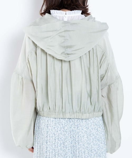 WEGO(ウィゴー)の「WEGO/シアーフードシャツ(シャツ/ブラウス・レディース・オフホワイト/グリーン系その他・FREE)」の13枚目の写真