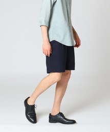 刺し子ツイルストレッチ膝丈パンツ