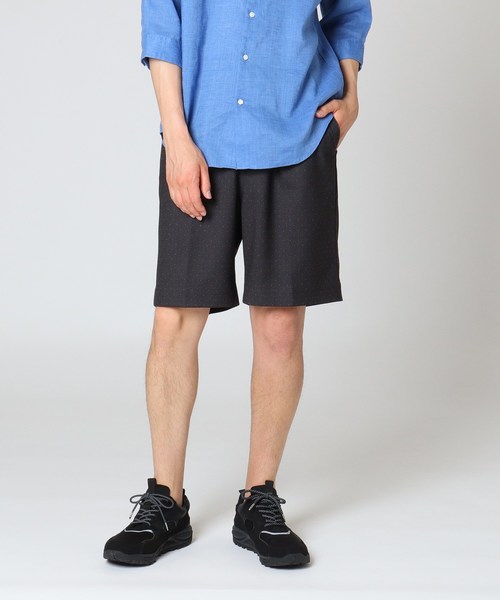 tk.TAKEO KIKUCHI(ティーケータケオキクチ)の「刺し子ツイルストレッチ膝丈パンツ(その他パンツ・メンズ・チャコールグレー/ベージュ/ネイビー・01/02/03/04)」の1枚目の写真