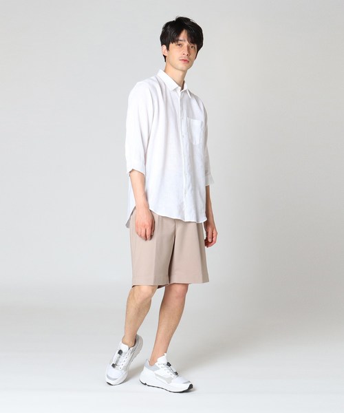 tk.TAKEO KIKUCHI(ティーケータケオキクチ)の「刺し子ツイルストレッチ膝丈パンツ(その他パンツ・メンズ・チャコールグレー/ベージュ/ネイビー・01/02/03/04)」の10枚目の写真