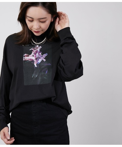 JUNRED（ジュンレッド）の「DAIKI NAKAMURAコラボ  ロンT（Tシャツ/カットソー・メンズ・ブルー系その他4/ブラック/ホワイト・S/M/L）」の3枚目の写真