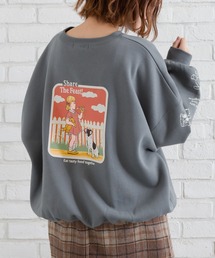 SpRay | ＰＩＺＺＡ　ＧＩＲＬ　裏起毛スウェット(Tシャツ/カットソー)