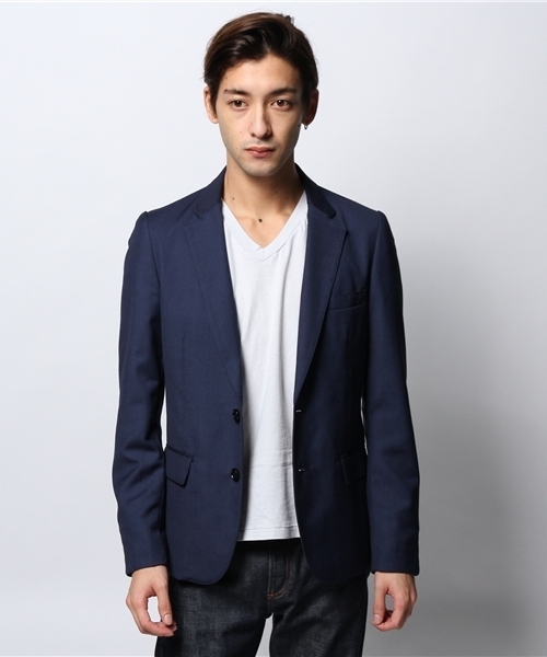 JOURNAL STANDARD(ジャーナルスタンダード)の「TRギャバジンタイトテーラードジャケット #(テーラードジャケット・メンズ・ブラック/チャコールグレー/ブルー系その他/ネイビー・SMALL/LARGE/MEDIUM/X-LARGE)」の5枚目の写真