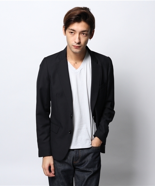 JOURNAL STANDARD(ジャーナルスタンダード)の「TRギャバジンタイトテーラードジャケット #(テーラードジャケット・メンズ・ブラック/チャコールグレー/ブルー系その他/ネイビー・SMALL/LARGE/MEDIUM/X-LARGE)」の18枚目の写真