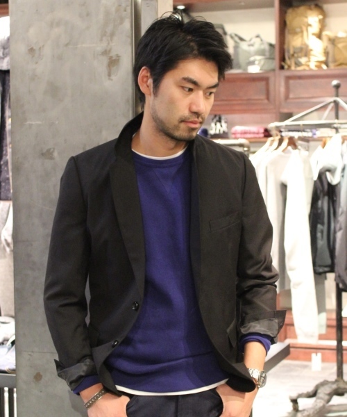 JOURNAL STANDARD(ジャーナルスタンダード)の「TRギャバジンタイトテーラードジャケット #(テーラードジャケット・メンズ・ブラック/チャコールグレー/ブルー系その他/ネイビー・SMALL/LARGE/MEDIUM/X-LARGE)」の20枚目の写真