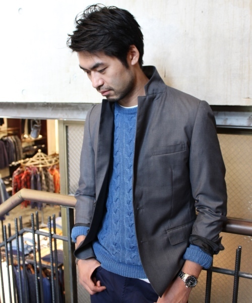 JOURNAL STANDARD(ジャーナルスタンダード)の「TRギャバジンタイトテーラードジャケット #(テーラードジャケット・メンズ・ブラック/チャコールグレー/ブルー系その他/ネイビー・SMALL/LARGE/MEDIUM/X-LARGE)」の15枚目の写真