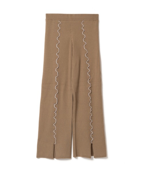 LAYMEE（レイミー）の「Silly knit PT / シリーニットパンツ（その他パンツ・レディース・ピンクベージュ/グレー/キャメル・FREE）」の2枚目の写真