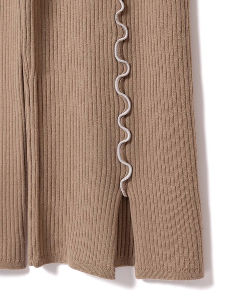 LAYMEE（レイミー）の「Silly knit PT / シリーニットパンツ（その他パンツ・レディース・ピンクベージュ/グレー/キャメル・FREE）」の4枚目の写真