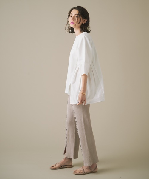 LAYMEE（レイミー）の「Silly knit PT / シリーニットパンツ（その他パンツ・レディース・ピンクベージュ/グレー/キャメル・FREE）」の16枚目の写真