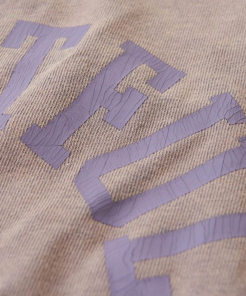 CUBE SUGAR（キューブシュガー）の「天竺 パウダー加工 プリント クルーネック（Tシャツ/カットソー・レディース・ベージュ/チャコールグレー/グリーン/ピンク・M）」の22枚目の写真