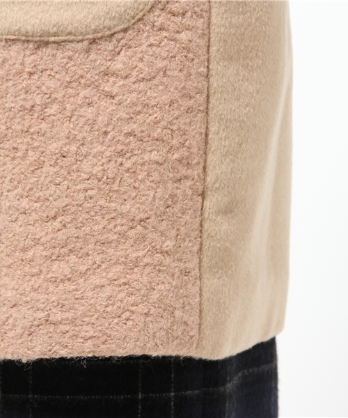 Khaju（カージュ）の「Khaju:ノーカラージップコート□（その他アウター・レディース・ブラック/ベージュ/ベージュ系その他・38/36）」の21枚目の写真