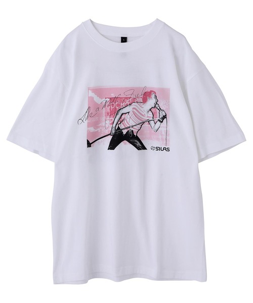 SILAS(サイラス)の「SILAS x JULIA GORTON FRONT PHOTO S/S TEE(Tシャツ/カットソー・メンズ・ホワイト/ブラック・SMALL/MEDIUM/LARGE/X-LARGE)」の9枚目の写真