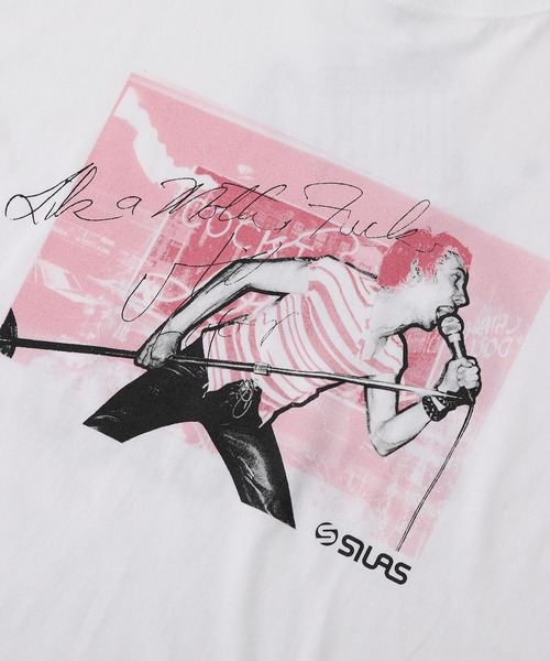 SILAS(サイラス)の「SILAS x JULIA GORTON FRONT PHOTO S/S TEE(Tシャツ/カットソー・メンズ・ホワイト/ブラック・SMALL/MEDIUM/LARGE/X-LARGE)」の12枚目の写真