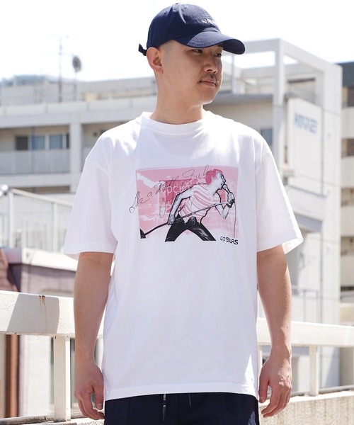SILAS(サイラス)の「SILAS x JULIA GORTON FRONT PHOTO S/S TEE(Tシャツ/カットソー・メンズ・ホワイト/ブラック・SMALL/MEDIUM/LARGE/X-LARGE)」の5枚目の写真