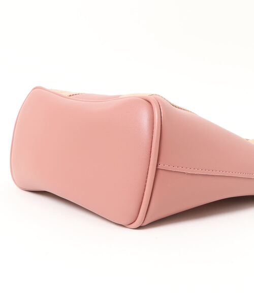 GGD（ジージーディー）の「and mikka /1枚合皮2WAY手提げ（トートバッグ・レディース・ピンク/オフホワイト/ブラック・FREE）」の5枚目の写真