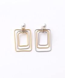 【Narcissus】パールスクエアピアス