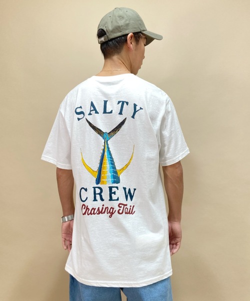 SALTY CREW(ソルティークルー)の「SALTY CREW/ソルティークルー バックプリントTシャツ 51-209(Tシャツ/カットソー・メンズ・ホワイト/イエロー/ネイビー・L/M)」の2枚目の写真