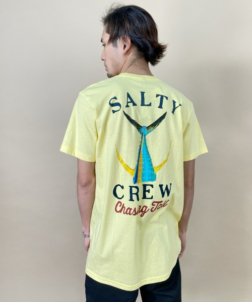 SALTY CREW(ソルティークルー)の「SALTY CREW/ソルティークルー バックプリントTシャツ 51-209(Tシャツ/カットソー・メンズ・ホワイト/イエロー/ネイビー・L/M)」の1枚目の写真