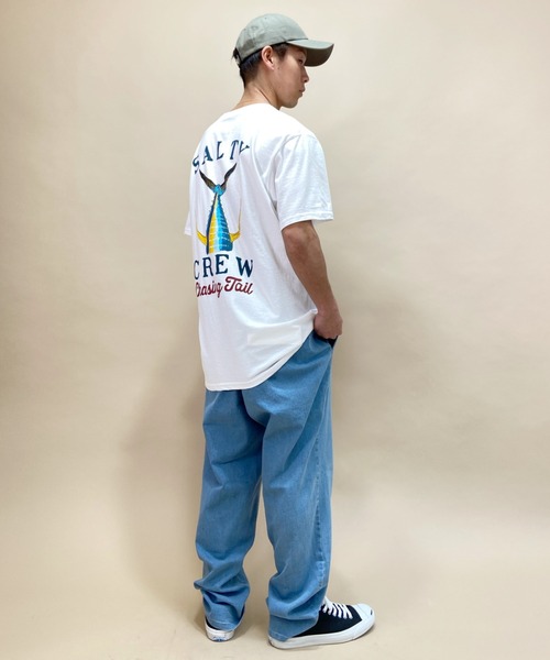 SALTY CREW(ソルティークルー)の「SALTY CREW/ソルティークルー バックプリントTシャツ 51-209(Tシャツ/カットソー・メンズ・ホワイト/イエロー/ネイビー・L/M)」の13枚目の写真