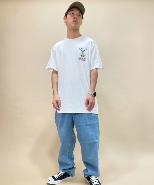 SALTY CREW(ソルティークルー)の「SALTY CREW/ソルティークルー バックプリントTシャツ 51-209(Tシャツ/カットソー・メンズ・ホワイト/イエロー/ネイビー・L/M)」の8枚目の写真