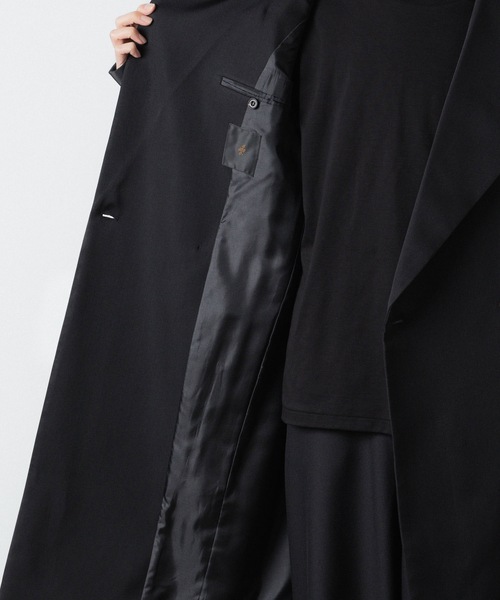 ato（アトウ）の「crease double short coat（チェスターコート・メンズ・ブラック/ネイビー・44/46/48）」の14枚目の写真