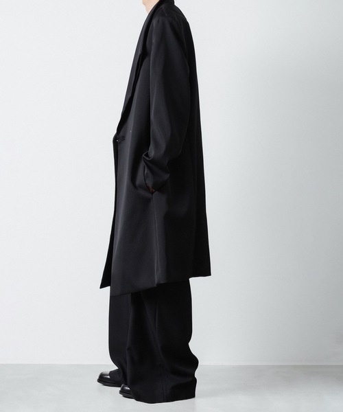 ato（アトウ）の「crease double short coat（チェスターコート・メンズ・ブラック/ネイビー・44/46/48）」の12枚目の写真