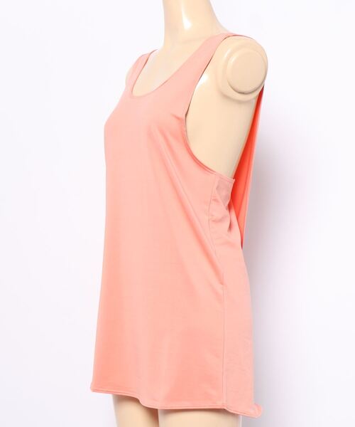 CHEATFULLDAYS（チートフルデイズ）の「レディースフィットネスウェア バッククロスタンクトップ（スポーツグッズ・レディース・ピンク/ホワイト/ブラック・2L/M/L/S）」の4枚目の写真