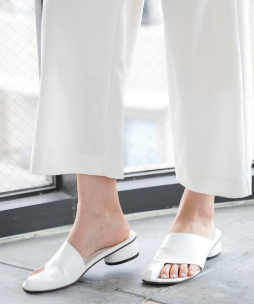 VIVIAN（ヴィヴィアン）の「足袋デザインミュールサンダル（サンダル・レディース・ホワイト/ブラック・M/LL/S/L）」の6枚目の写真