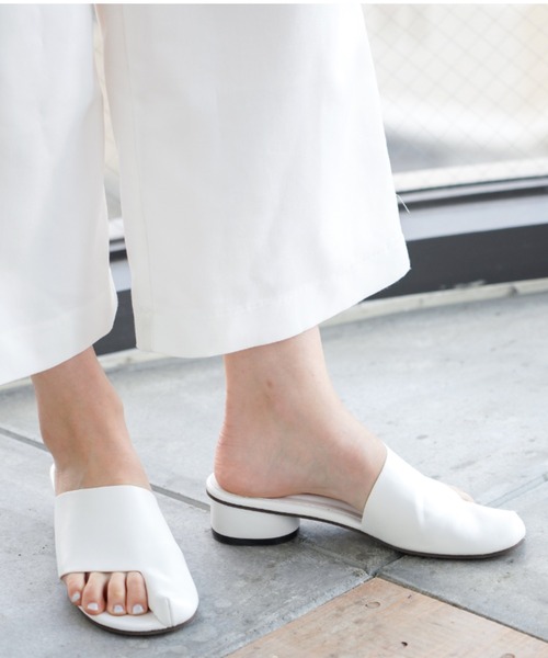 VIVIAN（ヴィヴィアン）の「足袋デザインミュールサンダル（サンダル・レディース・ホワイト/ブラック・M/LL/S/L）」の19枚目の写真