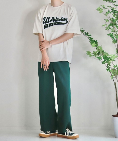 【WonderWonder】ハイウエスト ワイドスラックス【4色セット売り】 セール】ハイウエスト ワイドスラックス / high waist wide