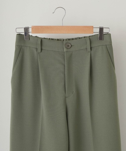 【WonderWonder】ハイウエスト ワイドスラックス【4色セット売り】 セール】ハイウエスト ワイドスラックス / high waist wide