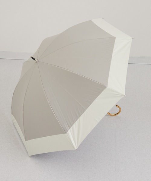 because（ビコーズ）の「because PUバイカラーヒートカット日傘（遮蔽率100％以上）（長傘・レディース・ネイビー/ベージュ/ブラック/ピンク/ミント/グレー/ホワイト・FREE）」の21枚目の写真