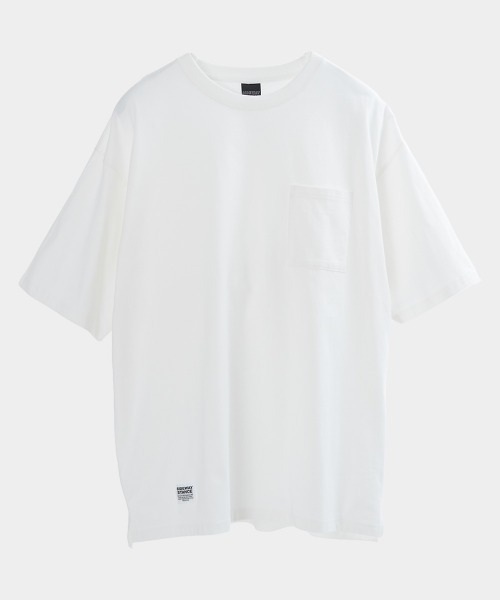 SIDEWAY STANCE(サイドウェイスタンス)の「【SIDEWAY STANCE】ピスネーム ワッペン ポケット付き 無地 Tシャツ(Tシャツ/カットソー・メンズ・ホワイト/モスグリーン/チャコール/パープル/ブラック/グレイッシュベージュ・LARGE/MEDIUM/X-LARGE)」の11枚目の写真