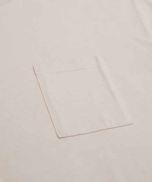 SIDEWAY STANCE(サイドウェイスタンス)の「【SIDEWAY STANCE】ピスネーム ワッペン ポケット付き 無地 Tシャツ(Tシャツ/カットソー・メンズ・ホワイト/モスグリーン/チャコール/パープル/ブラック/グレイッシュベージュ・LARGE/MEDIUM/X-LARGE)」の9枚目の写真