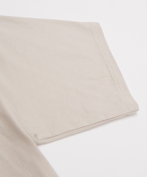 SIDEWAY STANCE(サイドウェイスタンス)の「【SIDEWAY STANCE】ピスネーム ワッペン ポケット付き 無地 Tシャツ(Tシャツ/カットソー・メンズ・ホワイト/モスグリーン/チャコール/パープル/ブラック/グレイッシュベージュ・LARGE/MEDIUM/X-LARGE)」の17枚目の写真