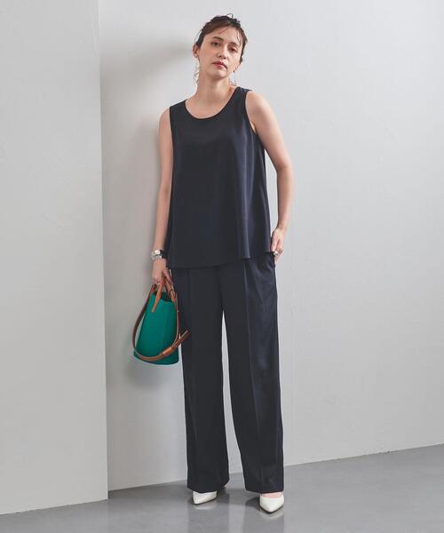 UNITED ARROWS(ユナイテッドアローズ)の「UBC TA/P タック イージーパンツ◆(その他パンツ・レディース・ブラウン/ネイビー・38/36)」の7枚目の写真