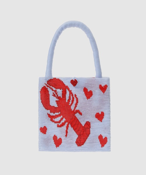 【PURA UTZ】 プラ ウズ ロブスター ビーズ ポーチ バッグ 鞄 Pura Utz（プラ ウズ）の「YINYANG POUCH（ハンドバッグ）」 - WEAR