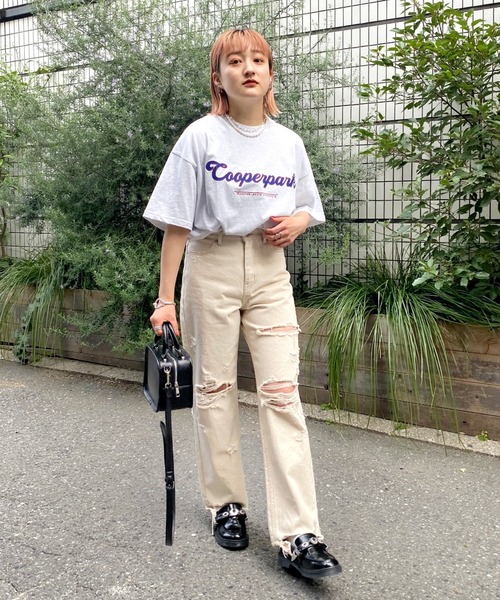 WHO'S WHO gallery(フーズフーギャラリー)の「COOPERPARK ワッペン刺繍TEE(Tシャツ/カットソー・メンズ・アッシュグレー/ホワイト/ブラック/グリーン/ネイビー/イエロー/オレンジ・FREE)」の12枚目の写真