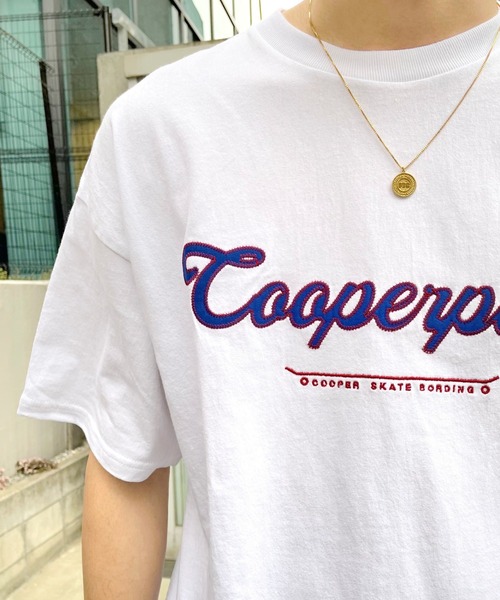 WHO'S WHO gallery(フーズフーギャラリー)の「COOPERPARK ワッペン刺繍TEE(Tシャツ/カットソー・メンズ・アッシュグレー/ホワイト/ブラック/グリーン/ネイビー/イエロー/オレンジ・FREE)」の14枚目の写真
